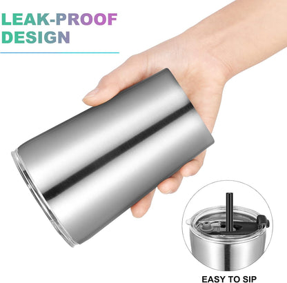 12oz Tumbler Stainless Steel Tumbler bulk Vacuum Insulated Double Wall Travel Tumbler with Lid and Straw Reusable Tumbler, Grey 1 Pack