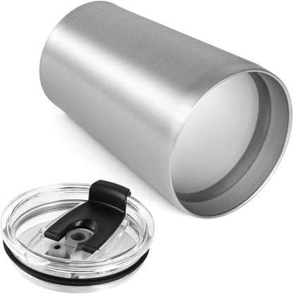 12oz Tumbler Stainless Steel Tumbler bulk Vacuum Insulated Double Wall Travel Tumbler with Lid and Straw Reusable Tumbler, Grey 1 Pack