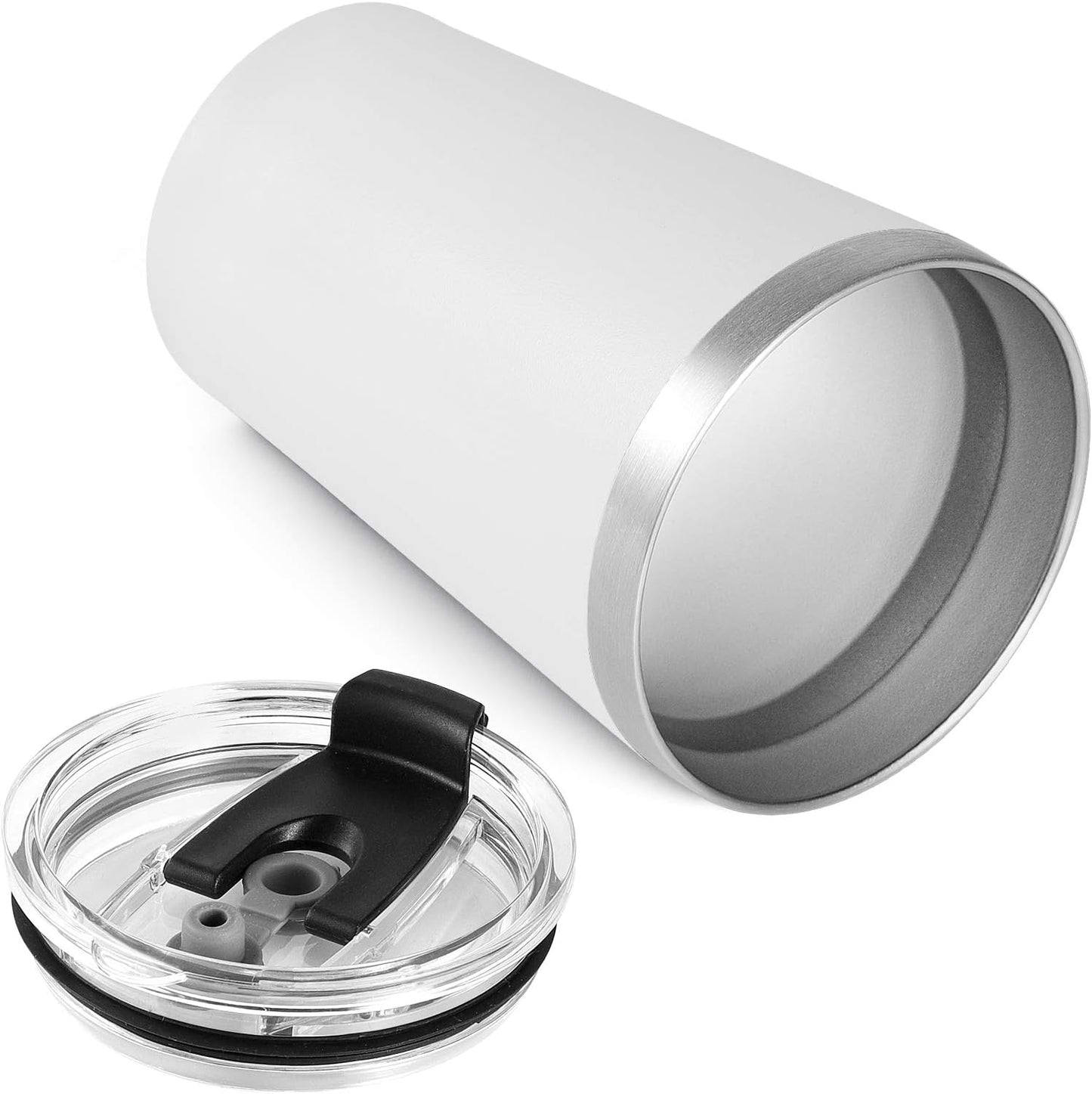 12oz Tumbler Stainless Steel Tumbler bulk Vacuum Insulated Double Wall Travel Tumbler with Lid and Straw Reusable Tumbler, Grey 1 Pack