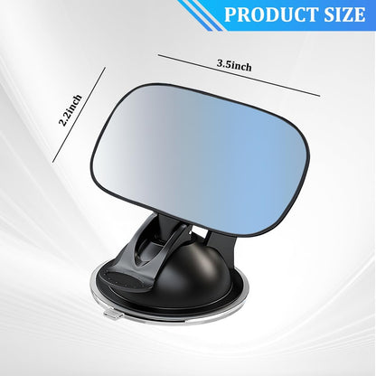 Baby Car Mirror, 360° Adjustable Clip-on Vehicle Wide Angle Convex Mirror, Automotive Interior Rearview Accessories for Viewing Rear Passengers, Universal for SUV Truck Sedan
