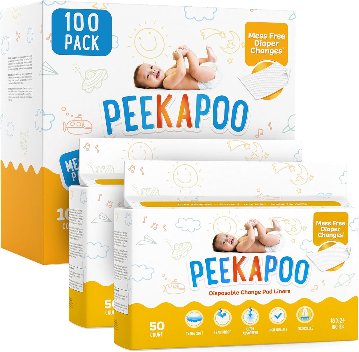 The Original Disposable Baby Changing Pad Liners