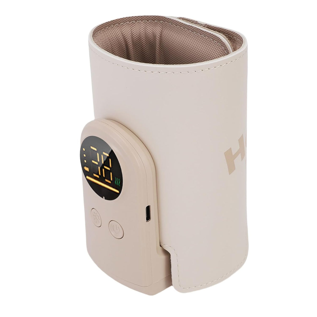 Portable Bottle Warmer, Rechargeable Cordless Fast Heating Bottle Warmer Sleeve, ABS PU Milk 10000mAh 100.4 to 122°F 48H Keep Warm for Travel Home Infant Feeding