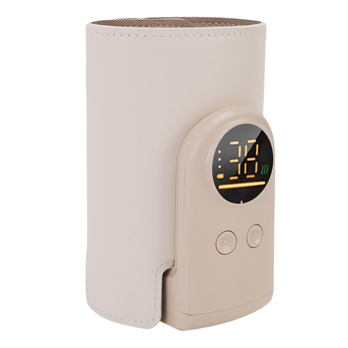 Portable Bottle Warmer, Rechargeable Cordless Fast Heating Bottle Warmer Sleeve, ABS PU Milk 10000mAh 100.4 to 122°F 48H Keep Warm for Travel Home Infant Feeding