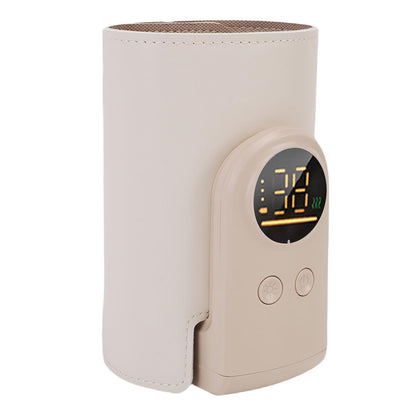 Portable Bottle Warmer, Rechargeable Cordless Fast Heating Bottle Warmer Sleeve, ABS PU Milk 10000mAh 100.4 to 122°F 48H Keep Warm for Travel Home Infant Feeding