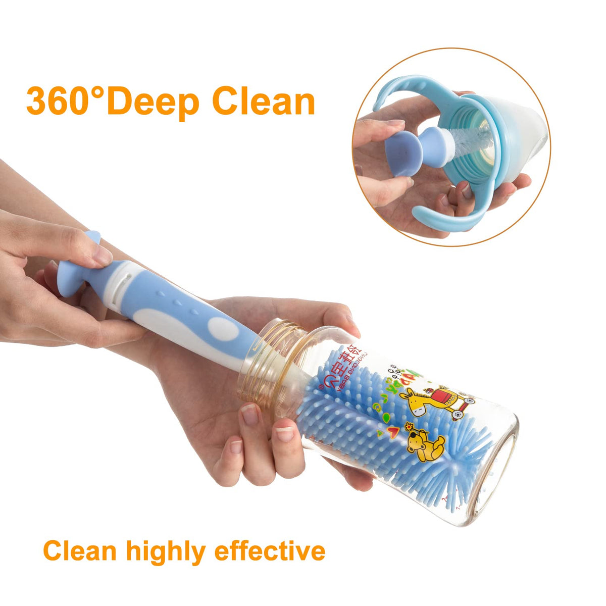 Multifunctional Cleaning Brush, Baby Bottle Brush, Bottle Brush Cleaner