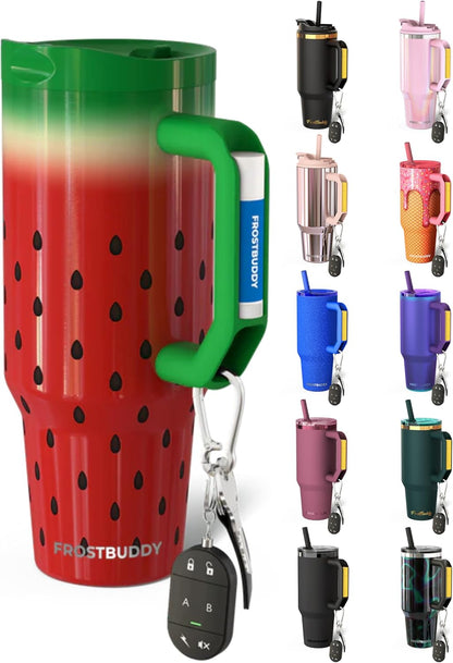 Thicc Buddy 16oz Tumbler - Insulated Stainless Steel (Cinnamon) | Double-wall vacuum insulated | Spill-proof flip lid | 18/8 premium stainless steel | Cup-holder friendly - Colors A