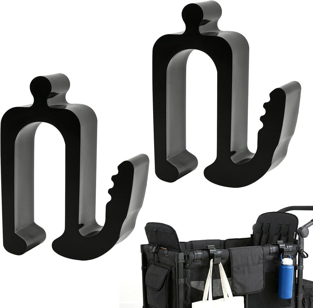 2 Pack Heavy Duty Wagon Side Hooks for Wonderfold Wagon W4 & W2