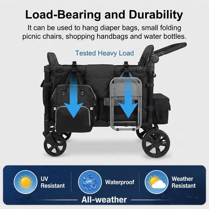 2 Pack Heavy Duty Wagon Side Hooks for Wonderfold Wagon W4 & W2