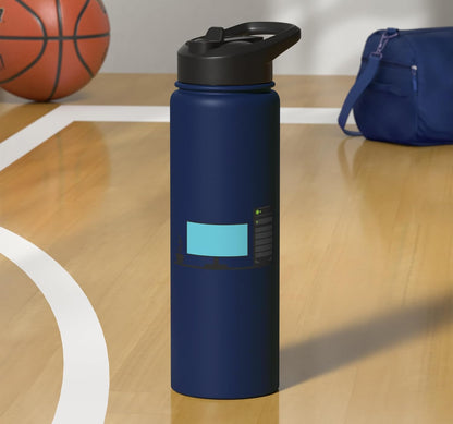 Office Desk with a Calming Tea Blend Stainless Steel Insulated Water Bottle