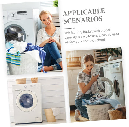 Clothing Storage for Kids Laundry Basket Lid Bathroom Hamper Desk Basket for Toys