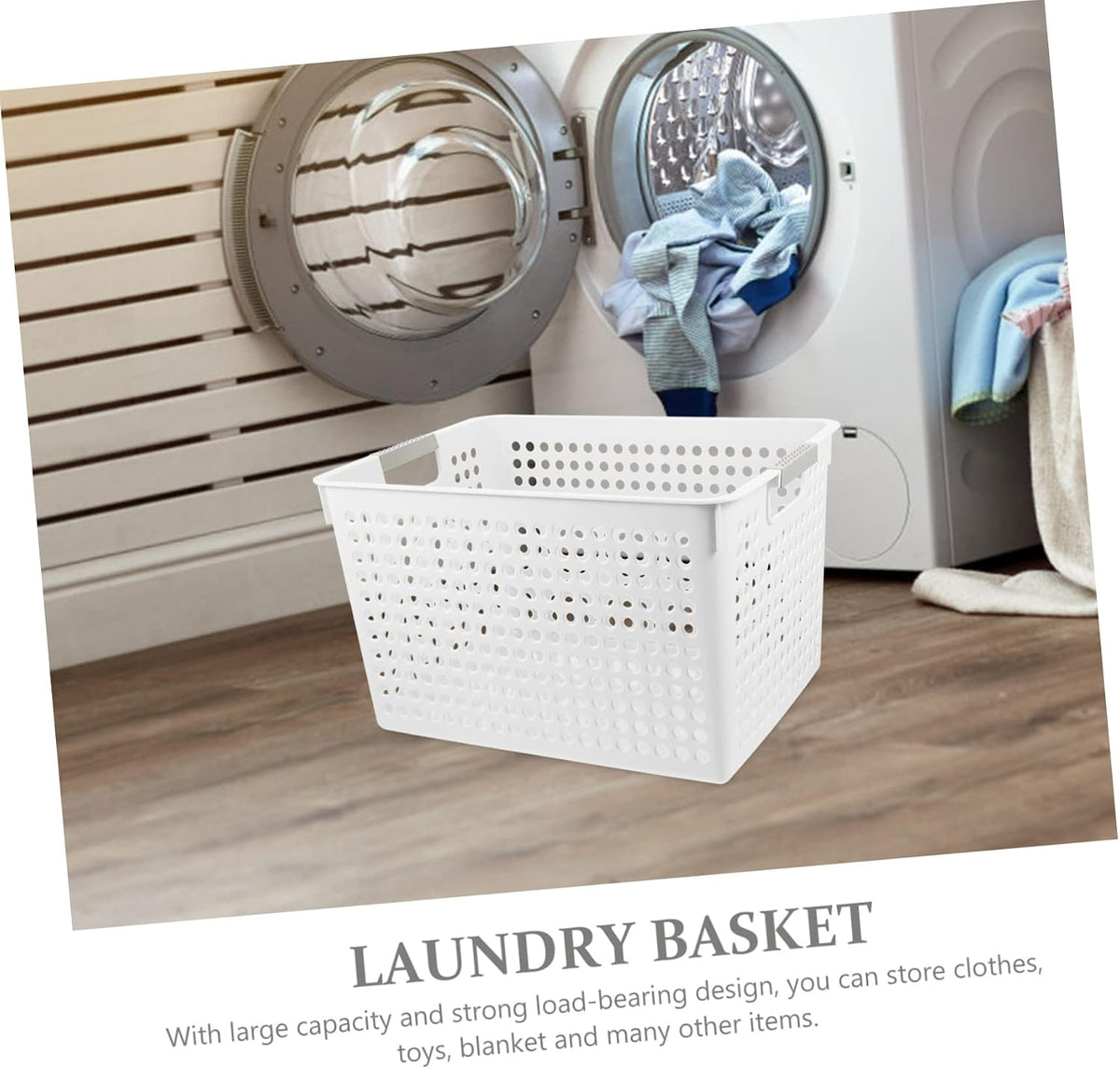 Clothing Storage for Kids Laundry Basket Lid Bathroom Hamper Desk Basket for Toys