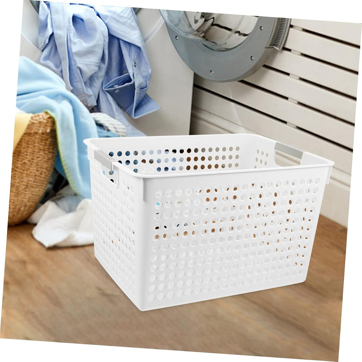 Clothing Storage for Kids Laundry Basket Lid Bathroom Hamper Desk Basket for Toys