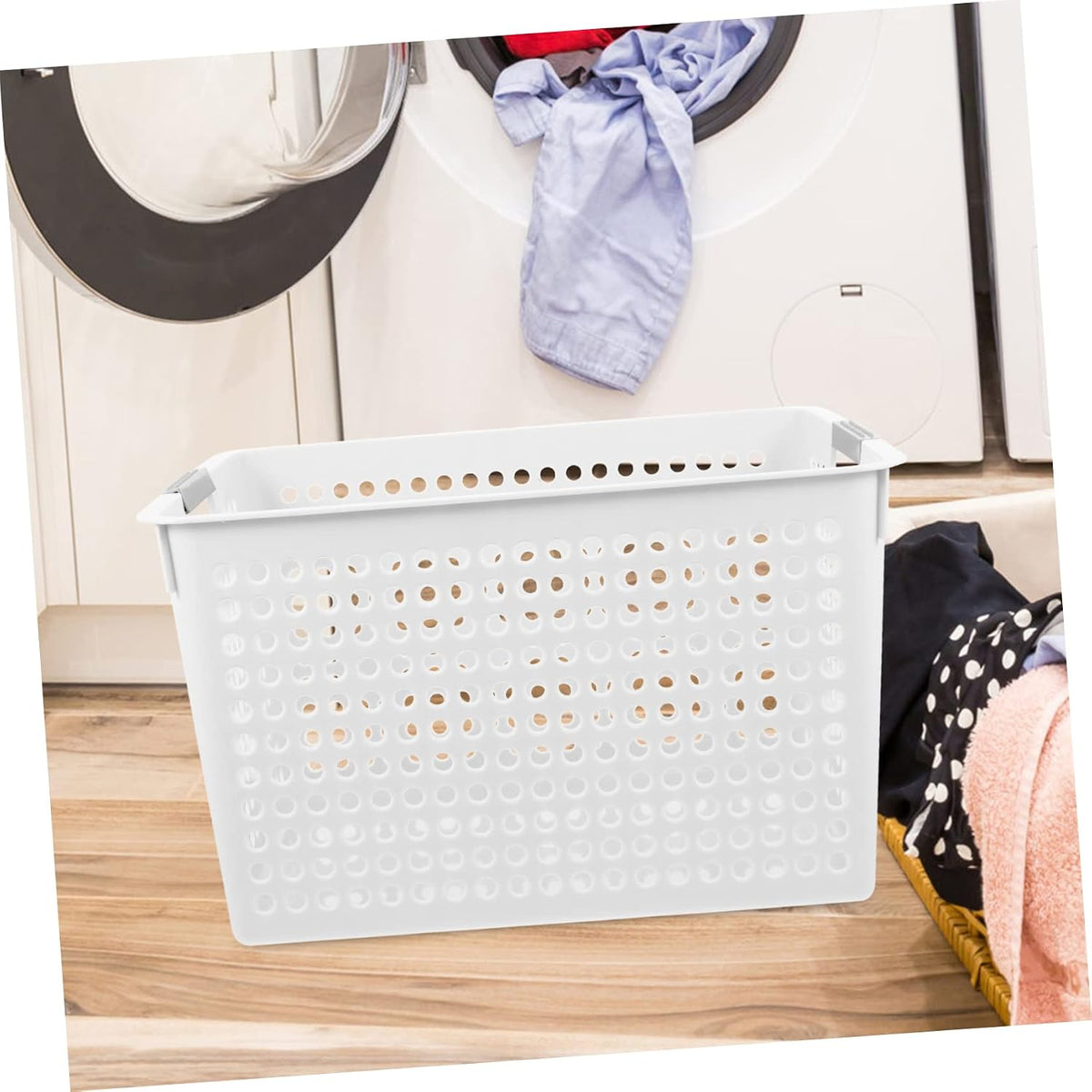 Clothing Storage for Kids Laundry Basket Lid Bathroom Hamper Desk Basket for Toys