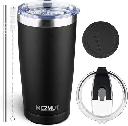 20oz Insulated Tumbler Travel Coffee Mug with Lid Straw(Lavender,1) | 18/8 Stainless Steel Double Wall Vacuum Spill Proof Metal Insulated Tumbler with Daul Lid and Straw, Hot or Iced Coffee Cup