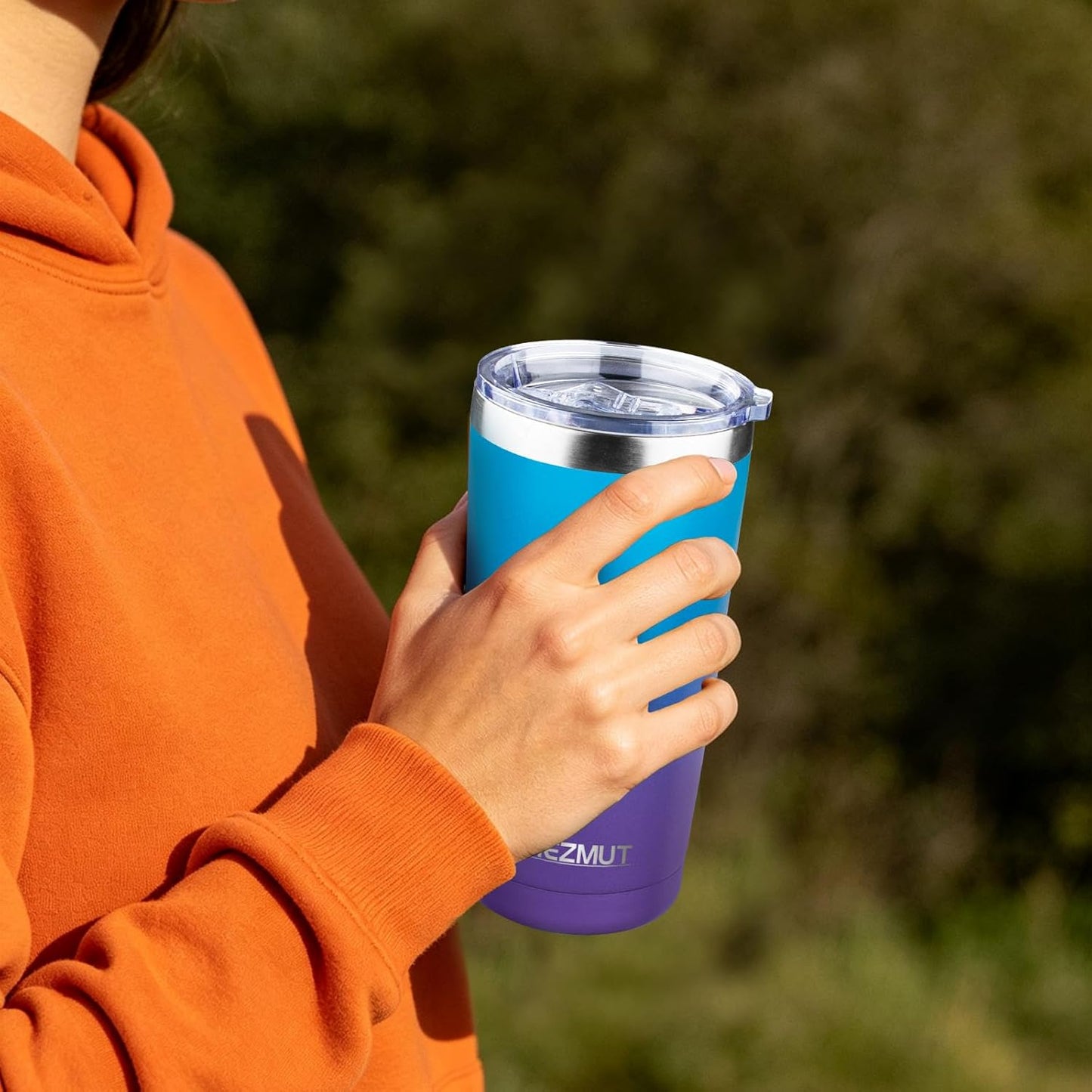20oz Insulated Tumbler Travel Coffee Mug with Lid Straw(Lavender,1) | 18/8 Stainless Steel Double Wall Vacuum Spill Proof Metal Insulated Tumbler with Daul Lid and Straw, Hot or Iced Coffee Cup
