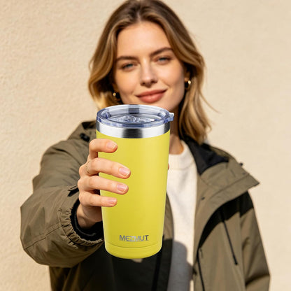 20oz Insulated Tumbler Travel Coffee Mug with Lid Straw(Lavender,1) | 18/8 Stainless Steel Double Wall Vacuum Spill Proof Metal Insulated Tumbler with Daul Lid and Straw, Hot or Iced Coffee Cup