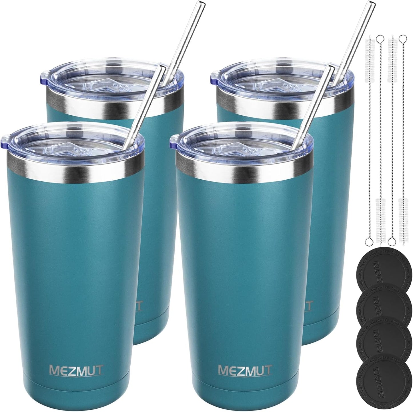 20oz Insulated Tumbler Travel Coffee Mug with Lid Straw(Lavender,1) | 18/8 Stainless Steel Double Wall Vacuum Spill Proof Metal Insulated Tumbler with Daul Lid and Straw, Hot or Iced Coffee Cup