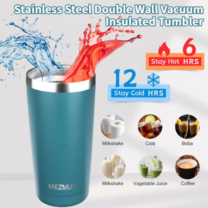 20oz Insulated Tumbler Travel Coffee Mug with Lid Straw(Lavender,1) | 18/8 Stainless Steel Double Wall Vacuum Spill Proof Metal Insulated Tumbler with Daul Lid and Straw, Hot or Iced Coffee Cup