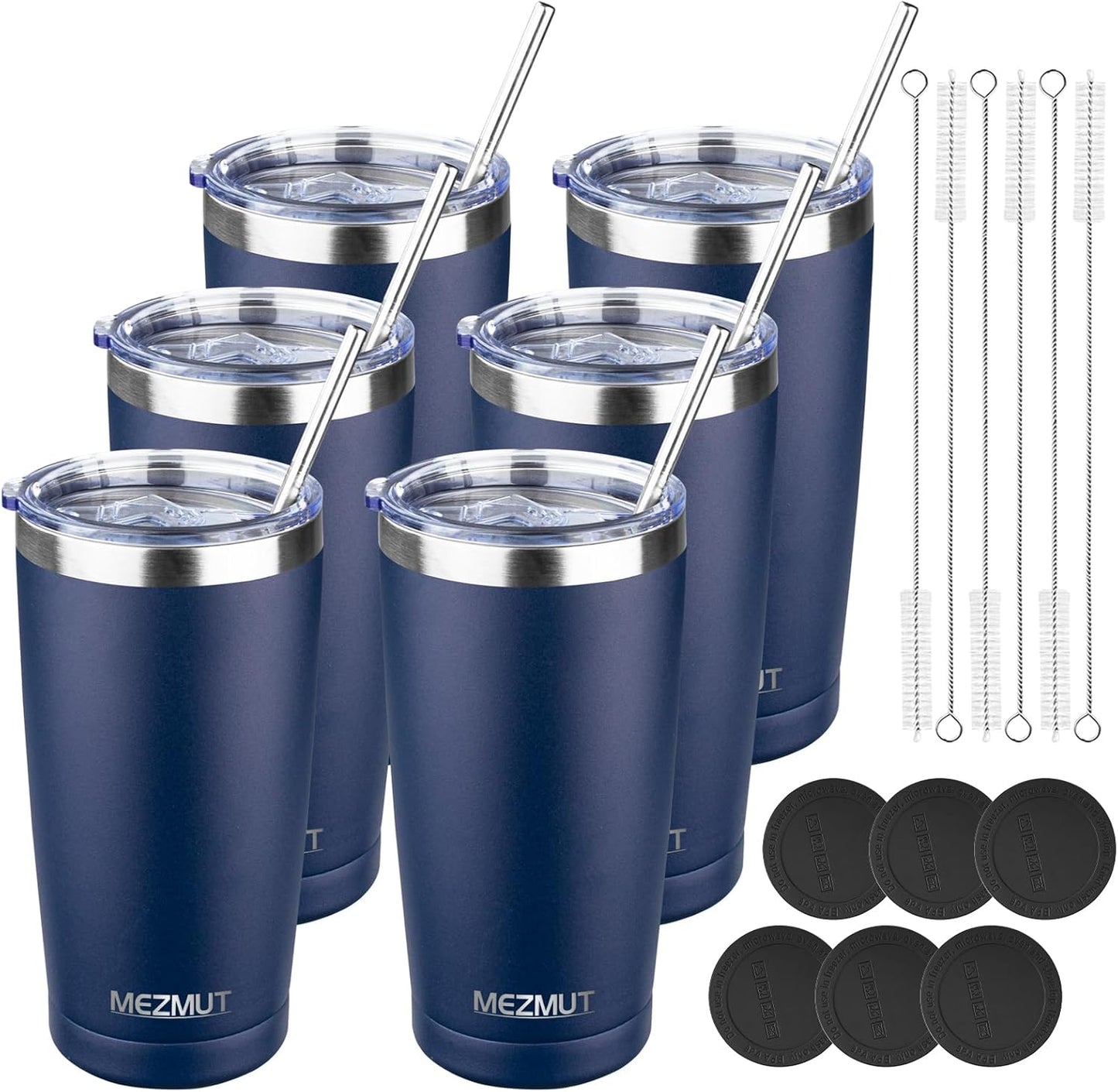 20oz Insulated Tumbler Travel Coffee Mug with Lid Straw(Lavender,1) | 18/8 Stainless Steel Double Wall Vacuum Spill Proof Metal Insulated Tumbler with Daul Lid and Straw, Hot or Iced Coffee Cup