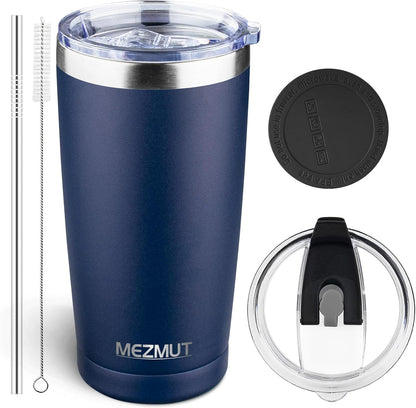 20oz Insulated Tumbler Travel Coffee Mug with Lid Straw(Lavender,1) | 18/8 Stainless Steel Double Wall Vacuum Spill Proof Metal Insulated Tumbler with Daul Lid and Straw, Hot or Iced Coffee Cup