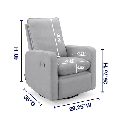 GAP babyGap Cloud Recliner with LiveSmart Evolve - Sustainable Performance Fabric, Grey
