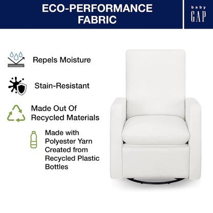 GAP babyGap Cloud Recliner with LiveSmart Evolve - Sustainable Performance Fabric, Grey