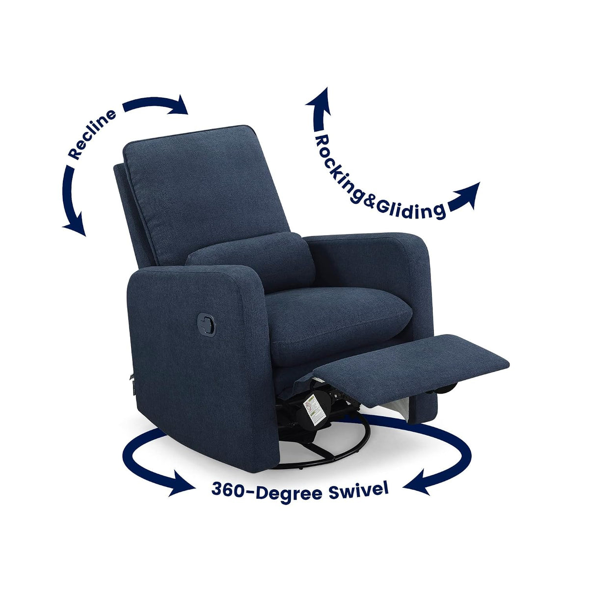 GAP babyGap Cloud Recliner with LiveSmart Evolve - Sustainable Performance Fabric, Grey