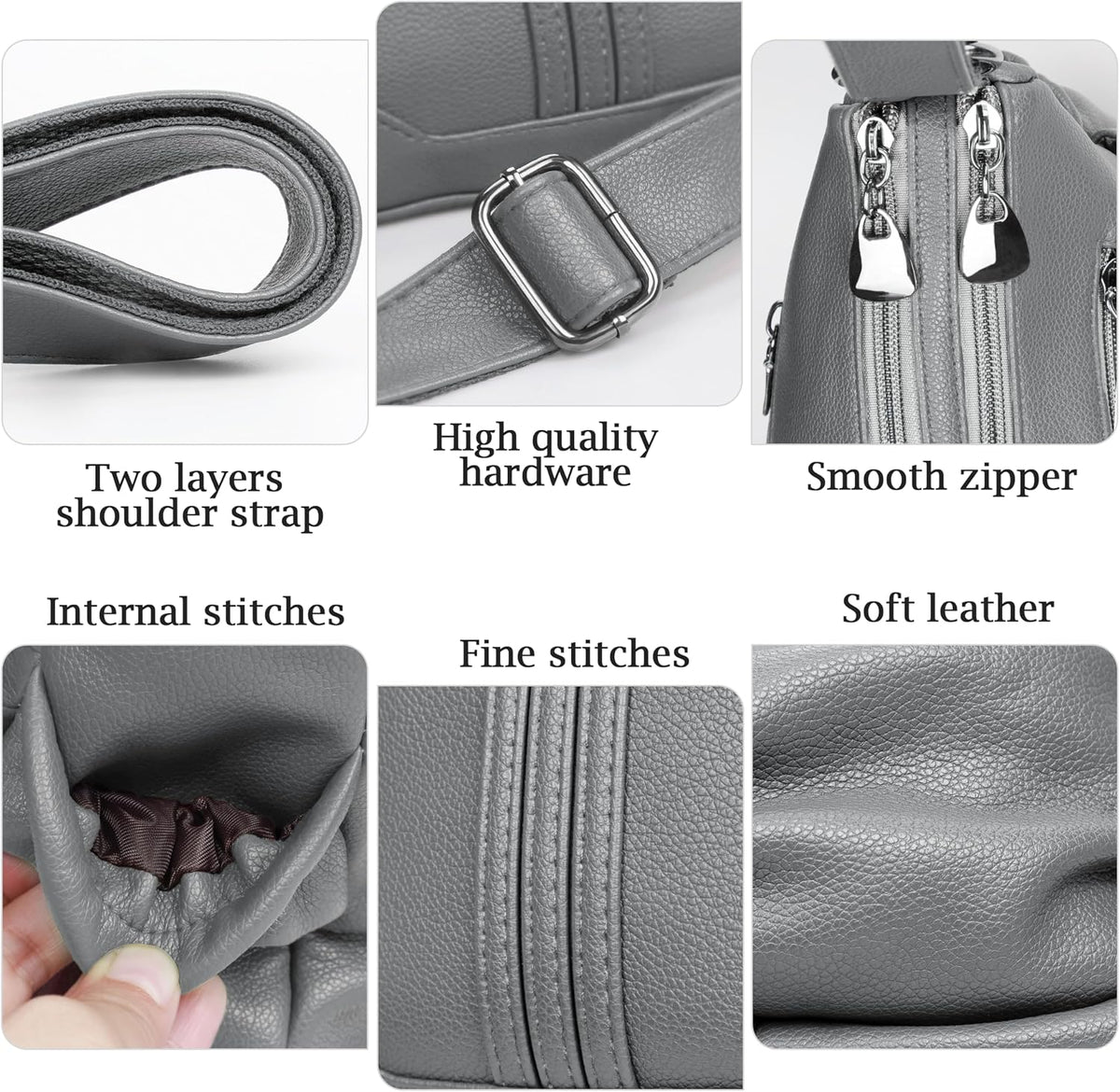 Women Soft PU Leather Shoulder Handbag Multi Pocket Crossbody Bag Ladies Medium Roomy Purses Fashion Tote Top Handle Satchel