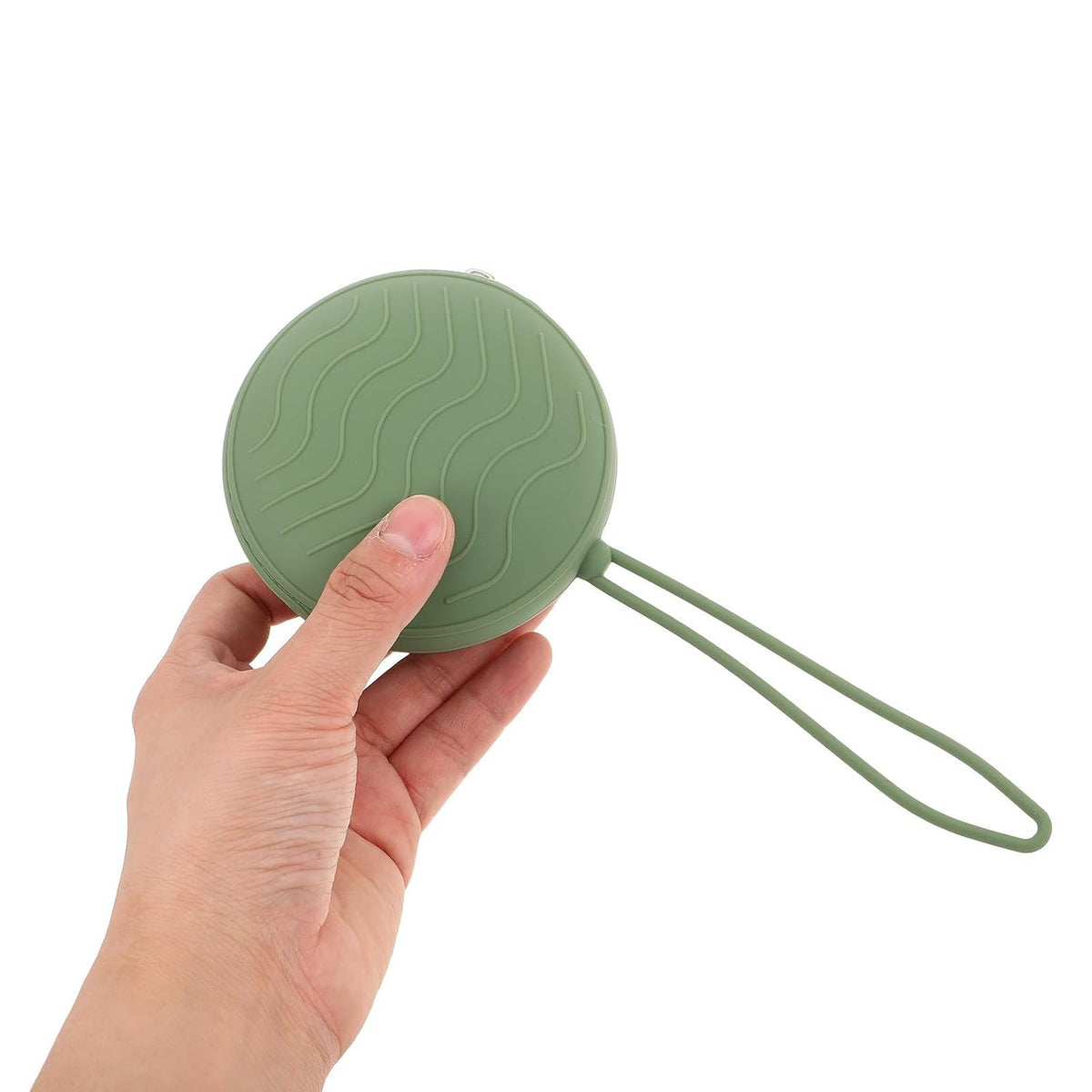 2pcs Silicone Pacifier Storage Case Featuring Zipper Design Portable Small Coin Purse for Travel and Daily Use