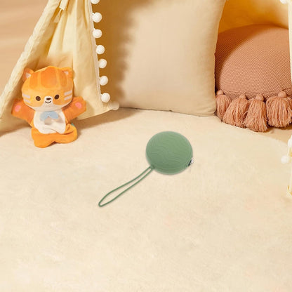 2pcs Silicone Pacifier Storage Case Featuring Zipper Design Portable Small Coin Purse for Travel and Daily Use