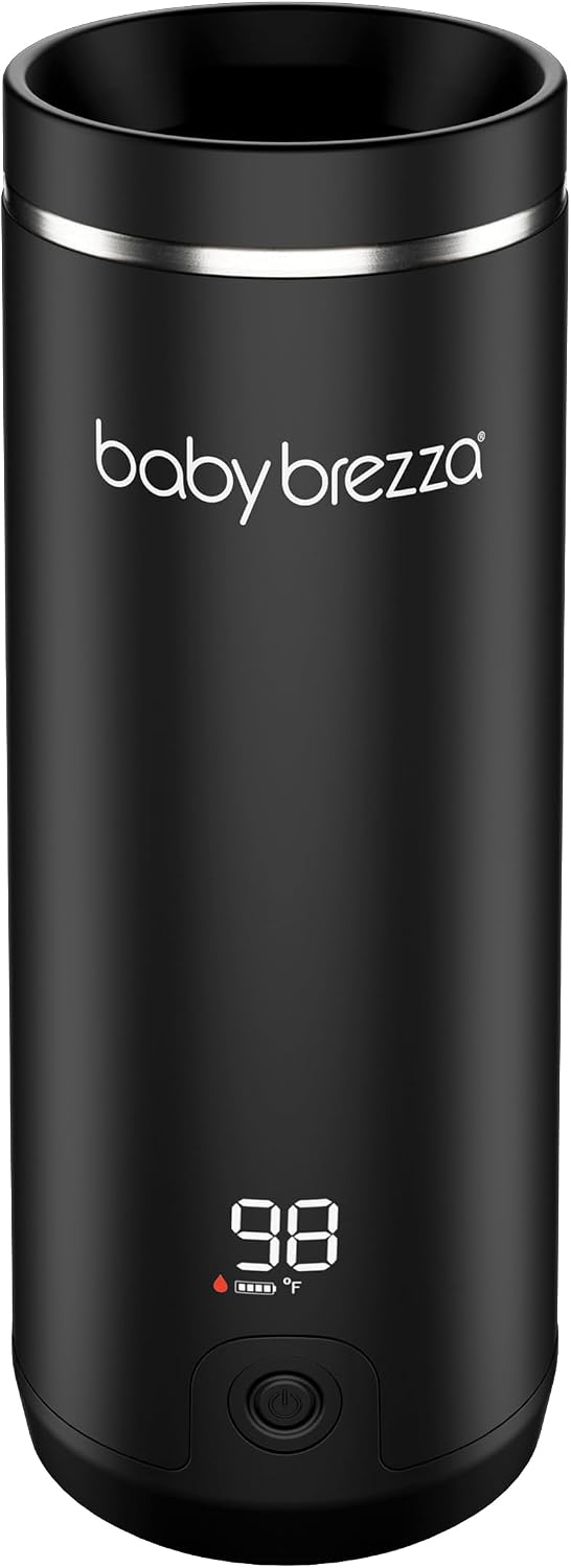 Portable Baby Bottle Warmer - Breastmilk + Formula Safe, Black