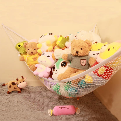 Stuffed Animal Hammock, Corner Storage Net for Toys, 75x59x59in Large