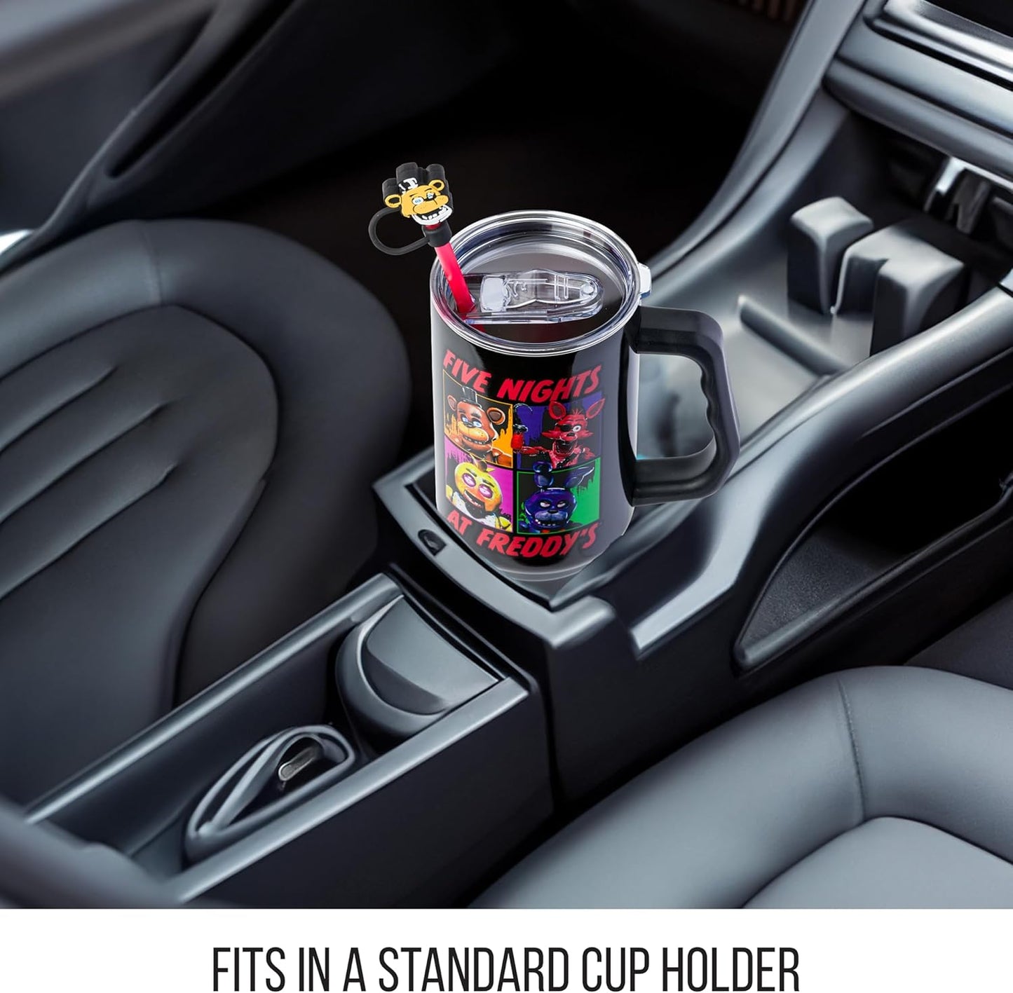 Coca-Cola Diet Coke Vertical, Stainless Steel Tumbler, 40oz | Ribbon, Includes Handle, Double Walled, Straw, Fits in Cup Holder, 1.18 Liters