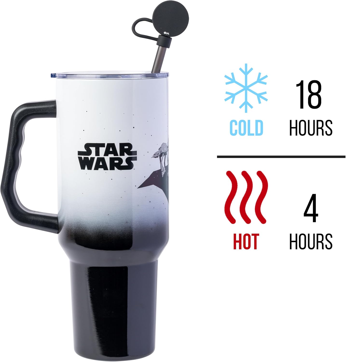 Coca-Cola Diet Coke Vertical, Stainless Steel Tumbler, 40oz | Ribbon, Includes Handle, Double Walled, Straw, Fits in Cup Holder, 1.18 Liters