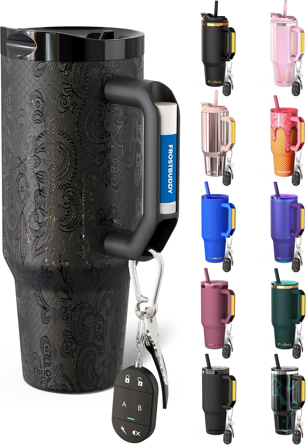 Thicc Buddy 16oz Tumbler - Insulated Stainless Steel (Cinnamon) - Colors D