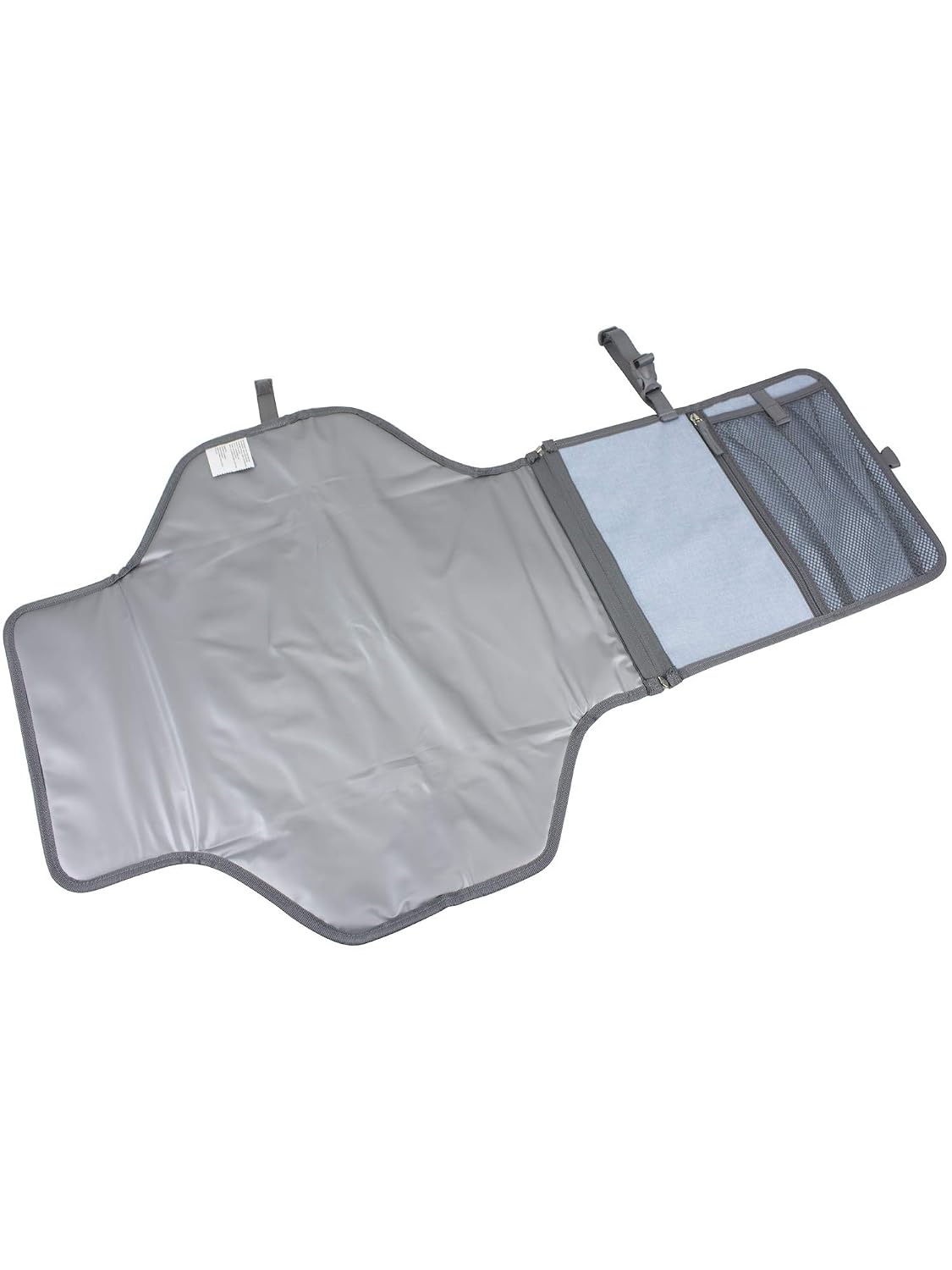Baby Portable Water Resistant Diaper Changing Pad & Diaper Changing Kit Travel Bag Baby Station On The Go, Purple Chambray