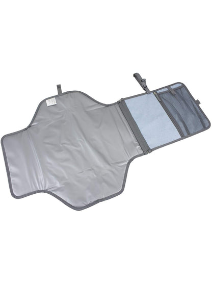 Baby Portable Water Resistant Diaper Changing Pad & Diaper Changing Kit Travel Bag Baby Station On The Go, Purple Chambray