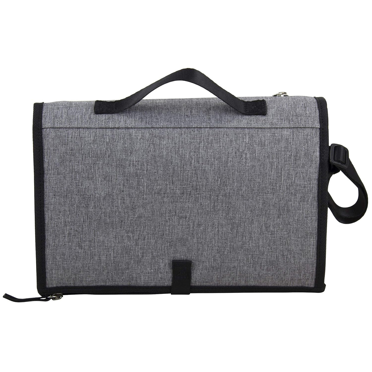 Baby Portable Water Resistant Diaper Changing Pad & Diaper Changing Kit Travel Bag Baby Station On The Go, Purple Chambray