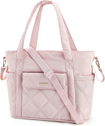 Diaper Bag Tote Small Baby Bag with Insulated Pockets, Lightweight Mommy Tote with Stroller Straps, Nurse Gym Travel