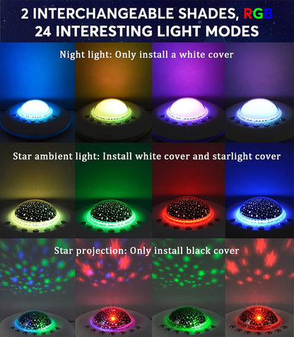 White Noise Machine for Kids, Sound Machine Baby with 7 Starry Ambient Night Light, 28 Soothing Sounds Sleep Noise Machine Maker Ideal Gifts for Kids Adults Bedside Travel Nursery