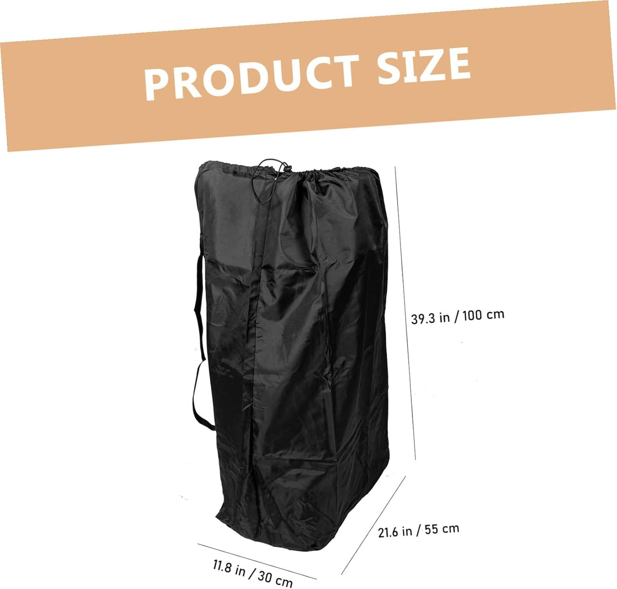 Durable Water Resistant Stroller Travel Bag with Padded Double Shoulder Straps for Airplane Gate Access and Protection for Folding and Carseat Strollers