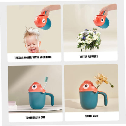 Baby Shower Head Wash Cup for Children Waterfall Rinsing Bath Cup, Watering Flowers and Brushing Accessory Shower BathAccessoire Bebe