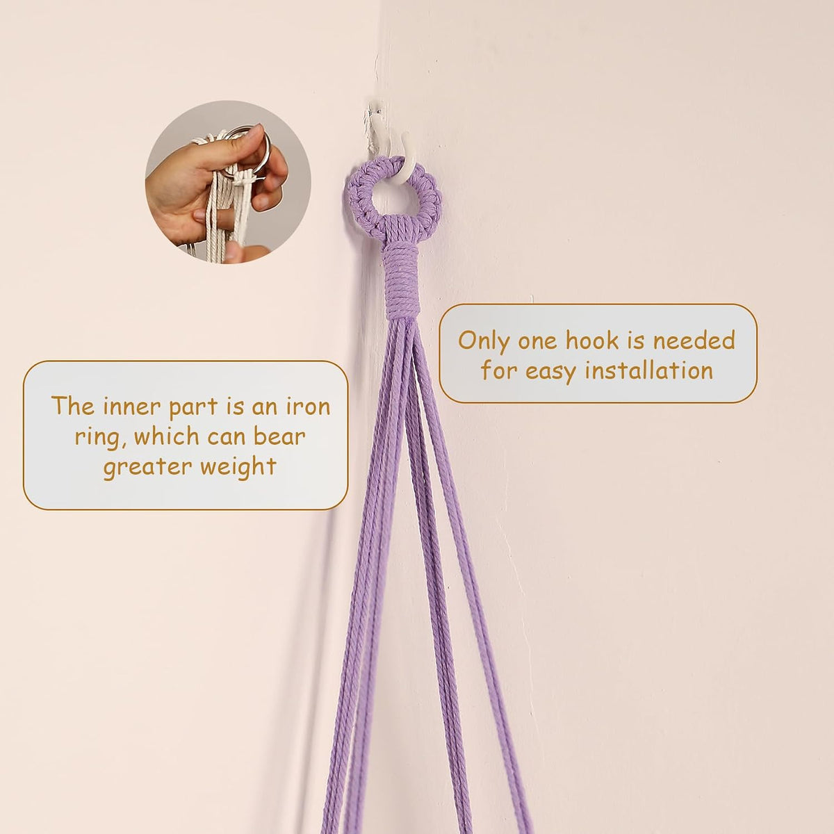 Stuffed Animal Storage Hammock Corner Hanging Net Stuffy Animal Hammock Macrame Toy Display Plush Toy Holder for Kid Bedroom Decor Boho Nursery Playroom Organizer (Cream)