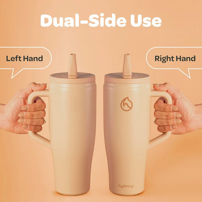 Soulmate Tumbler with Handle & Straw-Leakproof Insulated Cup 40oz | Stainless Steel Travel Mug with BPA-Free Flip Top Lid,Dishwasher Safe,Keeps Cold 24 Hours,Cup Holder Friendly