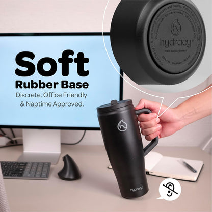 Soulmate Tumbler with Handle & Straw-Leakproof Insulated Cup 40oz | Stainless Steel Travel Mug with BPA-Free Flip Top Lid,Dishwasher Safe,Keeps Cold 24 Hours,Cup Holder Friendly