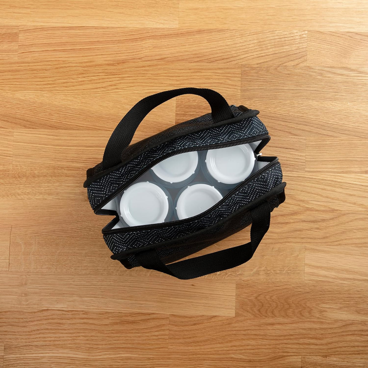 Fold & Freeze Bottle Tote, Breastfeeding Essential Cooler Bag, 6 Baby Bottles Milk Storage - Multicolor