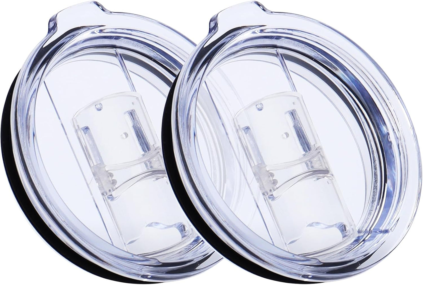 Splash Proof Lids Covers for 20 Oz Yeti Rambler Ozark Trail Tumbler and More Travel Cup, Also Fit for Yeti 10 Oz Lowball, 2 Pack