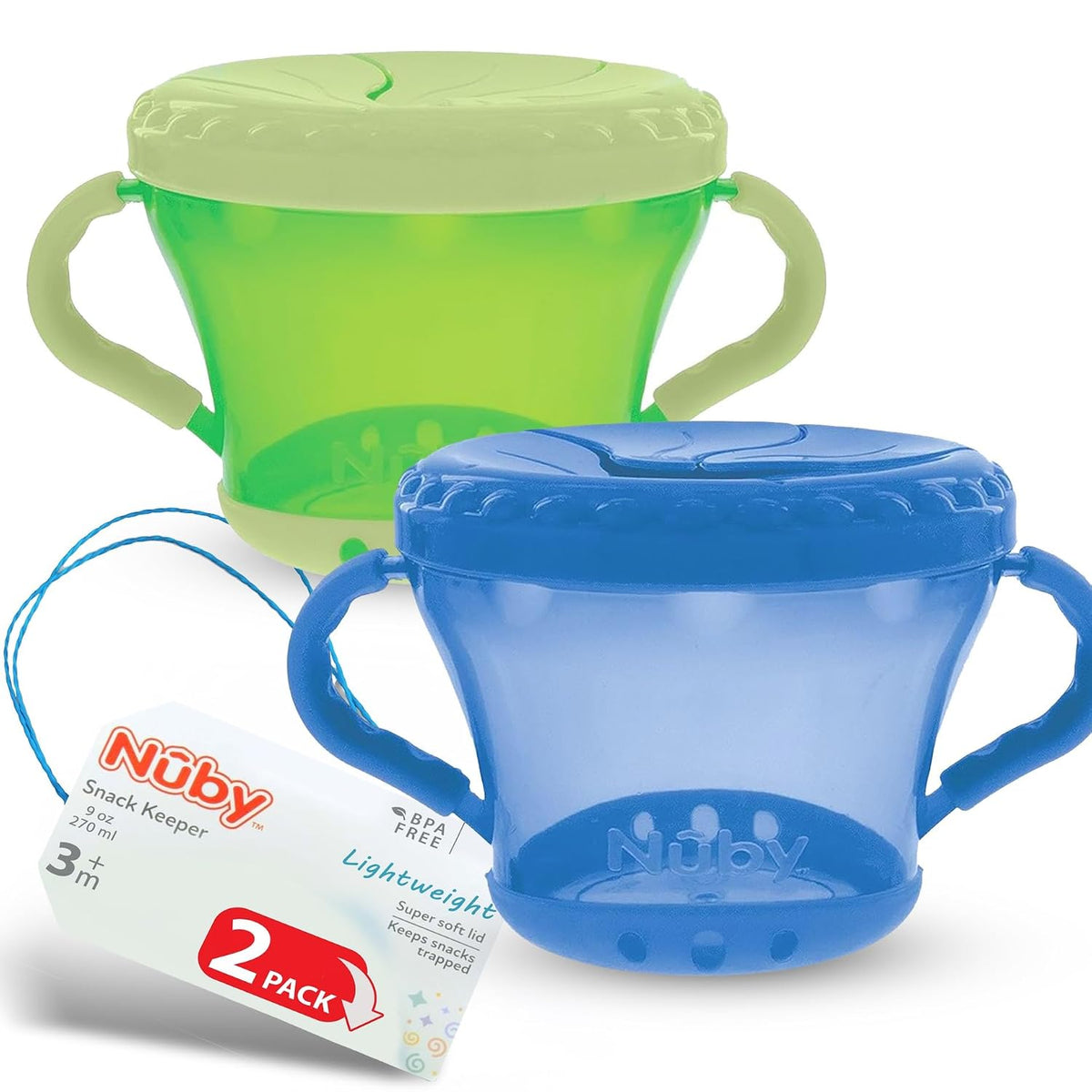 Nuby 2 Pack Snack Keepers