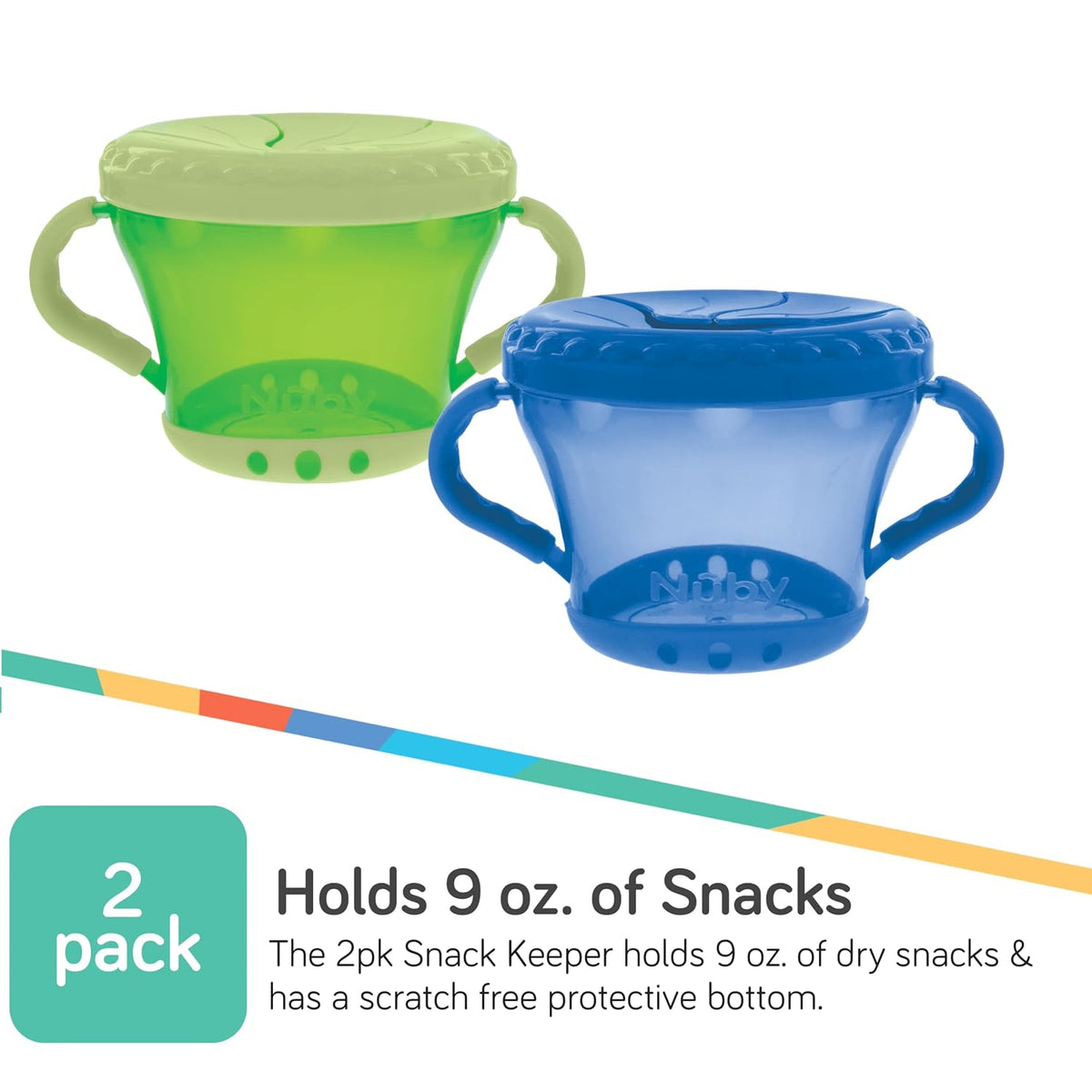 Nuby 2 Pack Snack Keepers