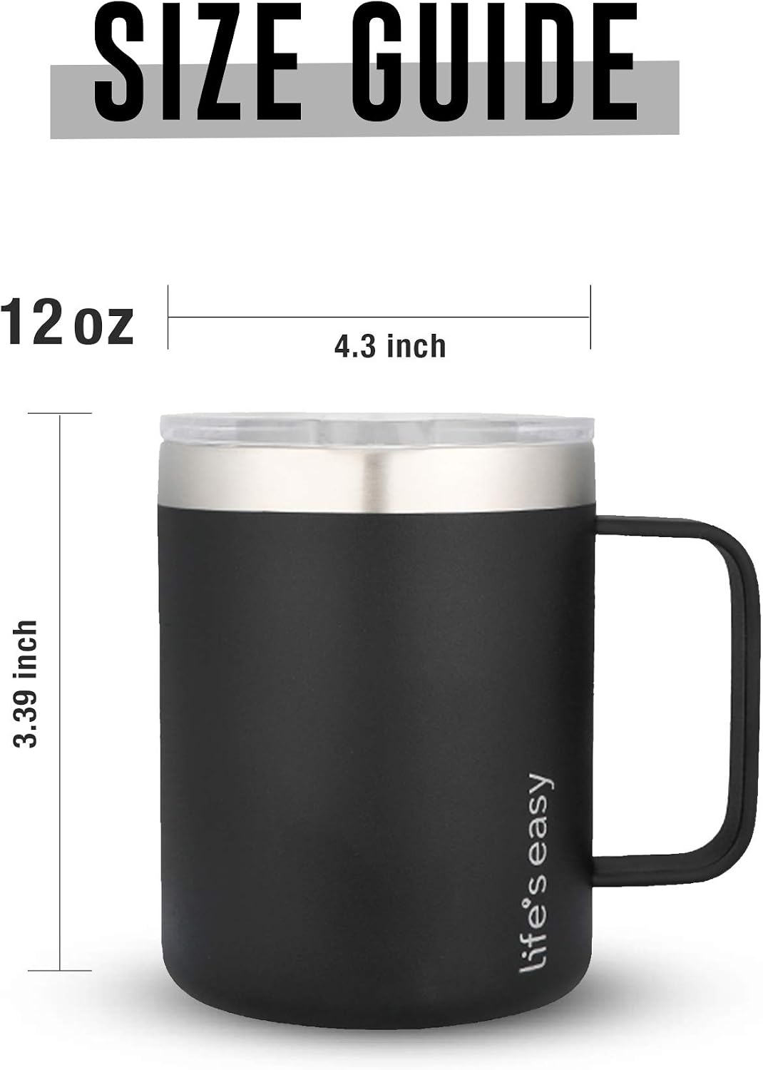20oz Stainless Steel Mug w/Handle - Double Wall Insulated Travel Tumbler w/Flip Lid - Leak Proof Tumbler-Thermal Cup for Coffee, Tea & More - Keep Hot & Cold Drinks (Mint Green, 20 oz)